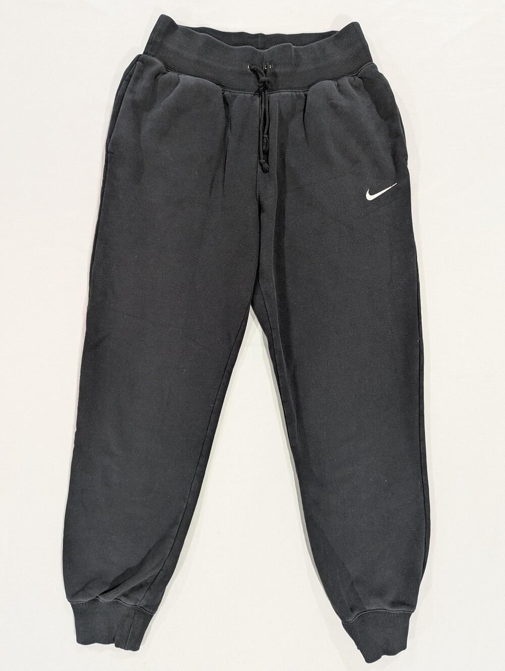 Nike Sweatpants Mens M Black Fleece Joggers Elastic Waist Drawstring Pockets